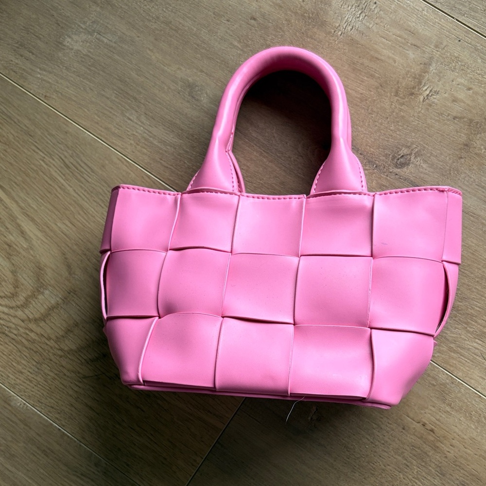 OAK + FORT Pink Mini Woven Bag